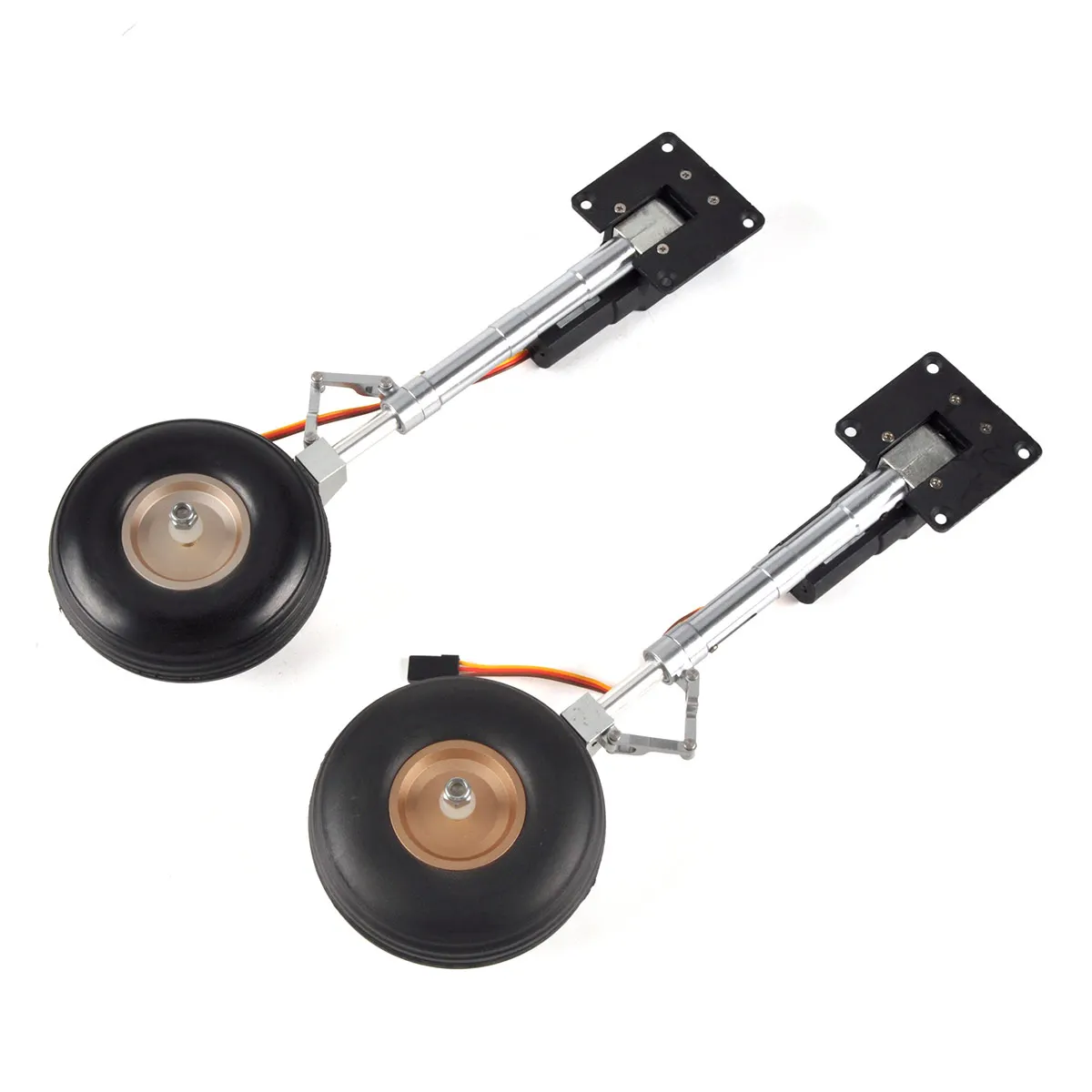 Rc Airplane Electric Landing Gear Retract - 2-teiliges elektrisches Hauptfahrwerk aus Metall, Lenksitz,