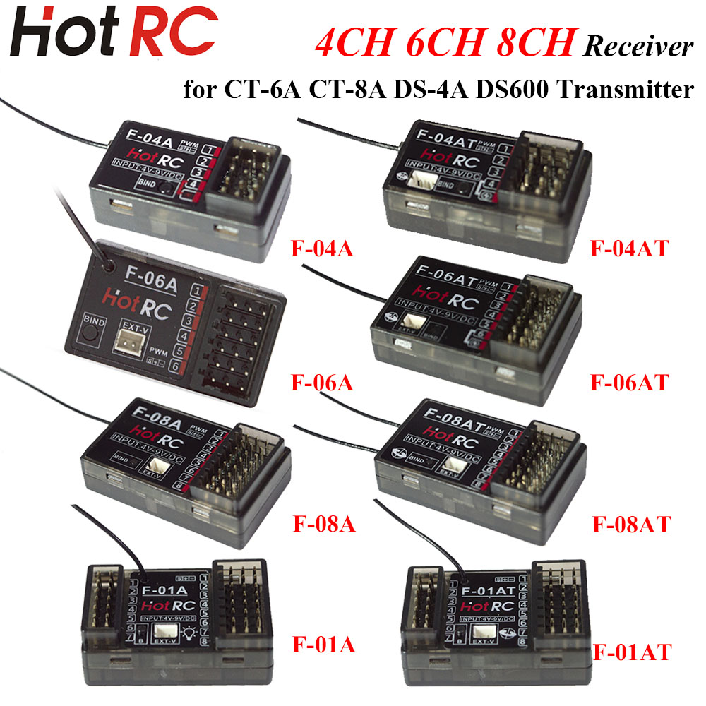 Rc Airplane Flight Controller Gyro - HOTRC 2,4GHz 4/6/8-Kanal F-04A F-06AT F-08AT