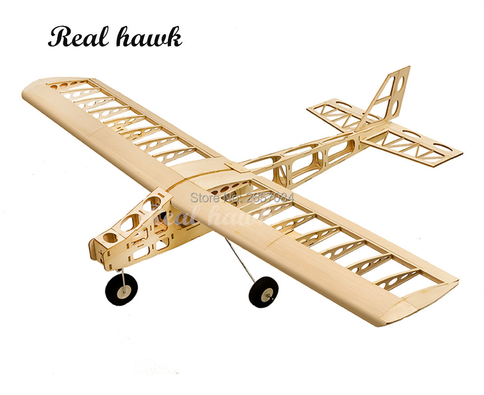 Rc Airplane Balsa Wood Kit Laser Cut - 1300mm Balsaholz RC-Flugzeug-Set, Lasergeschnittener Flügelformierungs-Trainer -