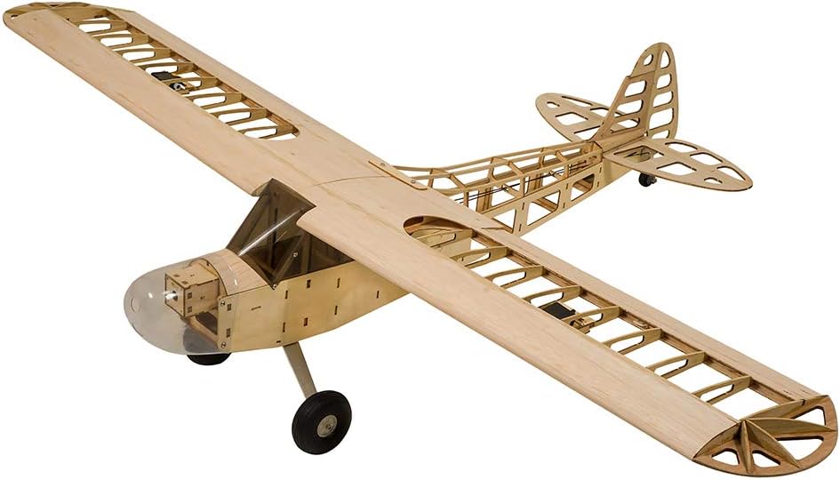Rc Airplane Balsa Wood Kit Laser Cut - Piper J-3 Cub Balsa-Holz Modellflugzeug S08