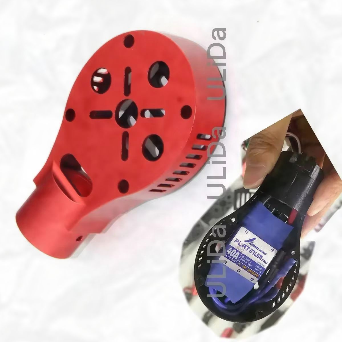 Rc Airplane Motor Mount Aluminum - CNC-Aluminiumlegierungs-Motorhalterung für Quadcopter Multicopter 30mm Rohrarm