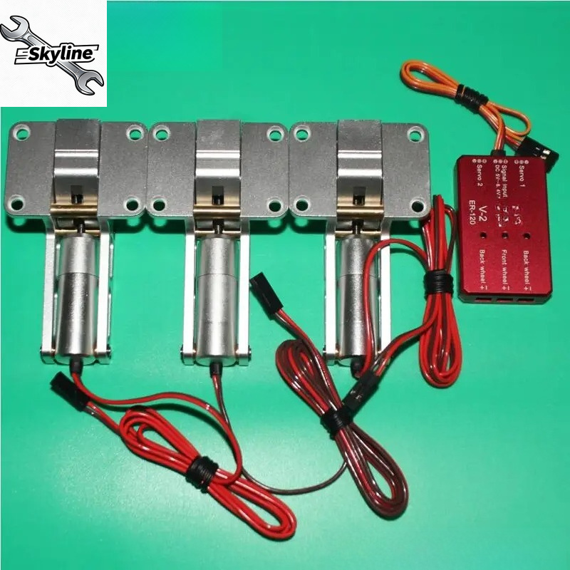 Rc Airplane Electric Landing Gear Retract - ER120 V1 V2 Legierungs-Elektro-Fahrwerk für 7-8