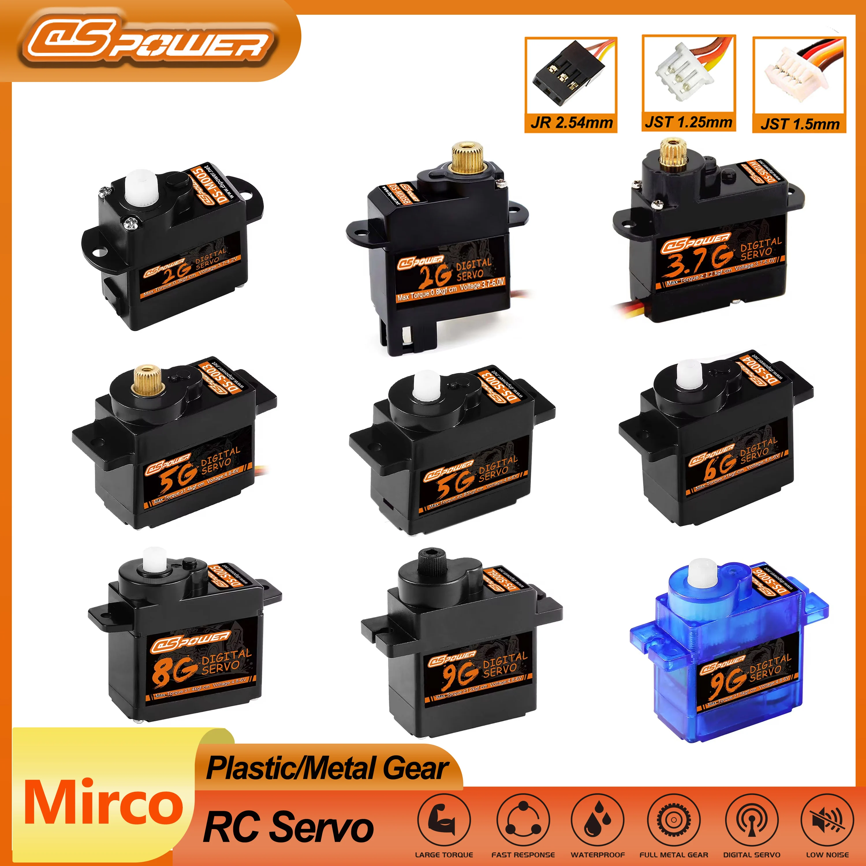 DSPOWER 2g 3,7g 4,3g 5g 6g 8g  – Rc Plane Servo 9G Metal Gear Micro Bewertung und Preis
