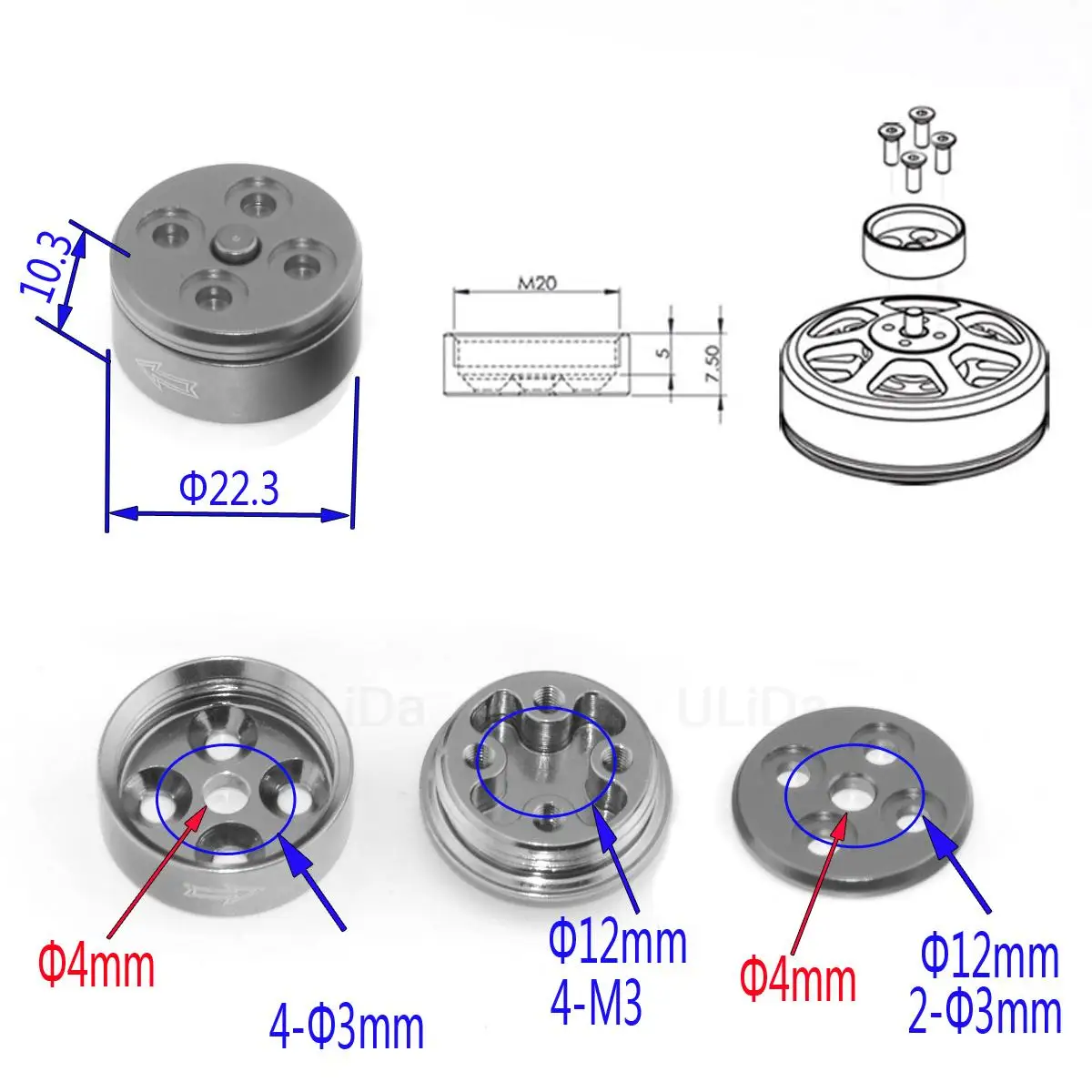 Aluminium-Schnellmontage- und  – Rc Airplane Motor Mount Aluminum Bewertung und Preis