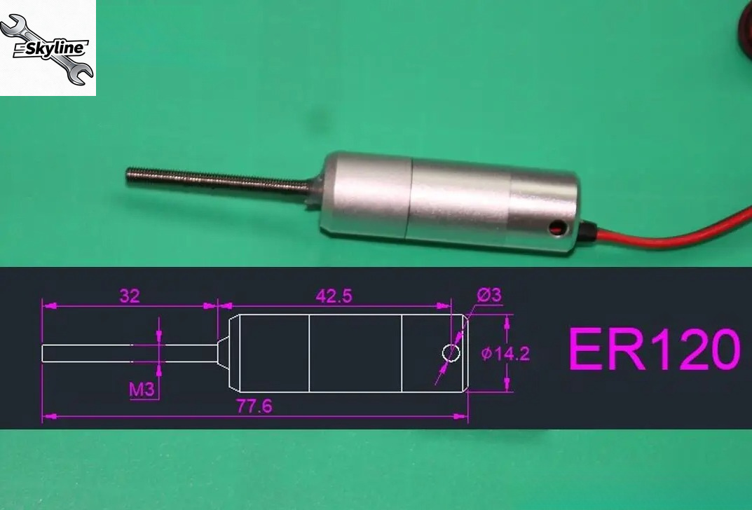 ER120 V1 V2 Legierungs-Elektro – Rc Airplane Electric Landing Gear Retract Bewertung und Preis